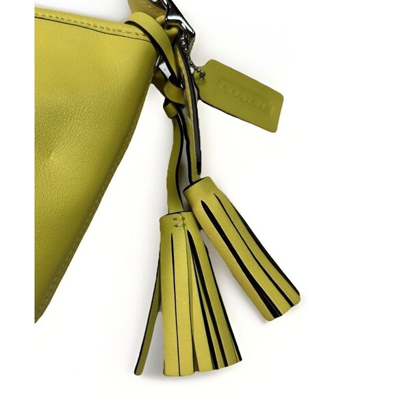 Coach Legacy Crossbody Leather Mini Duffle Bag 19901 Yellow - Picture 3 of 7